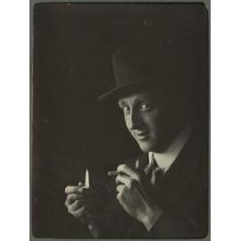 Frank McFarlane smoking