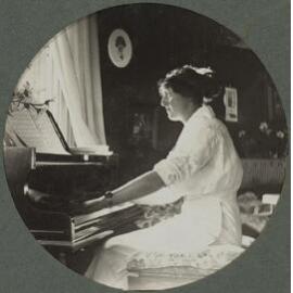 Bess playing the piano