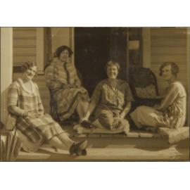 Group of women on Haggitt's verandah