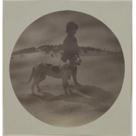 His boy and dog