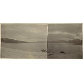 From Karetai's House.  Otago Heads looking up the Harbour
