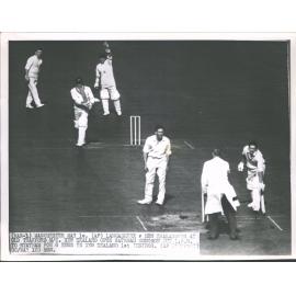 Picture by Wire from Manchester Congdon Lbw for 6, NZ v Lancashire