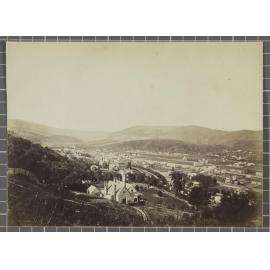 Dunedin North from Regent Rd with All Saints Church and Caledonian Grounds