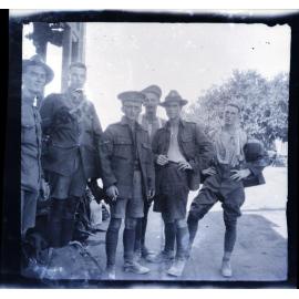 Informal group of soldiers