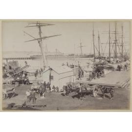 The dinner hour, Dunedin wharf