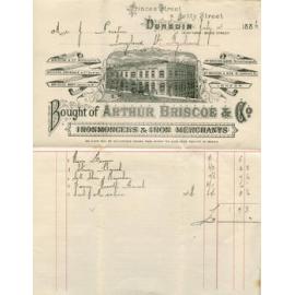 Arthur Briscoe and Company billhead