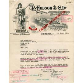 R. Hudson and Company Limited letterhead