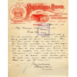 Milligan and Bond letterhead