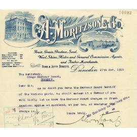A. Moritzson and Company letterhead