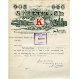 S. Kirkpatrick and Company Limited letterhead