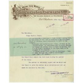 Stevenson and Cook Engineering Company Limited letterhead