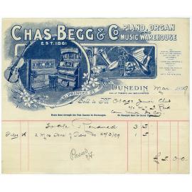 Charles Begg and Company billhead