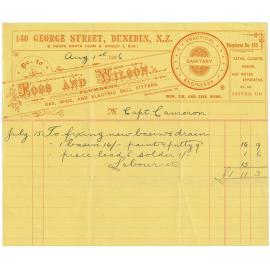 Ross and Wilson billhead