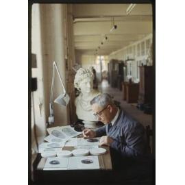 Craftsman at work, Royal Mint, London