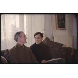 John Hutton and his son, Warwick