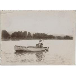 Fishing for rainbow trout, Lake Rotorua