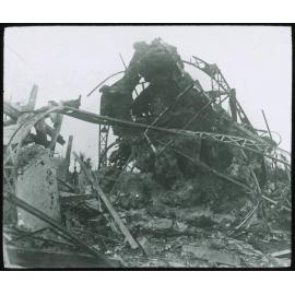Ruins of an observation station used by the Germans