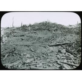 Courcelette in ruins