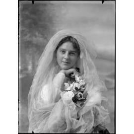 Martha Willis as a bride