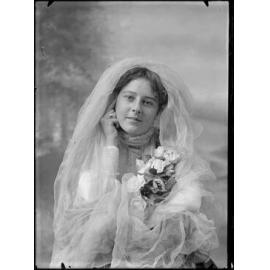 Martha Willis as a bride