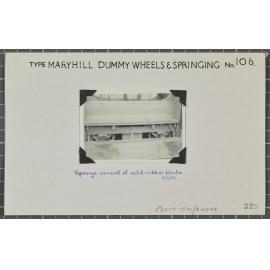 Maryhill Dummy wheels and springing, no.106