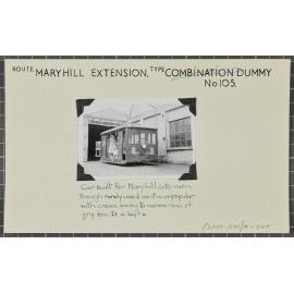 Maryhill Extension, Combination Dummy no.105