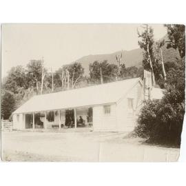 Close-up of accommodation house, Jacksons, Westland