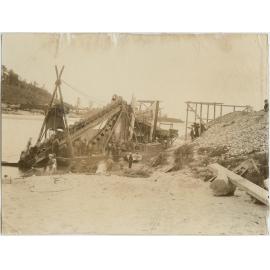 Gold dredge on the Buller River