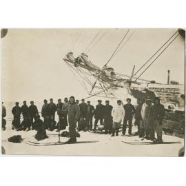 C. Borchgrevink with the whole of his expedition in the ice pack