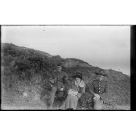 Myrtle, Rob and self, Featherston Domain