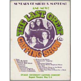 "81 years of mirth & mayhem! And now! The Last Great Capping Show?" 