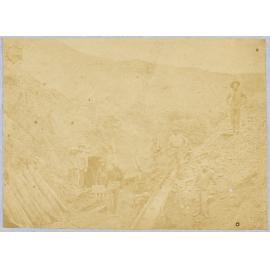 'Illustration of Sluicing Diggings, Tuapeka'