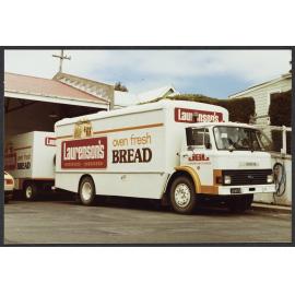 Ford delivery truck, 'Laurenson's oven fresh bread'