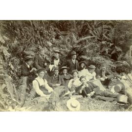 Picnic group at unidentified location