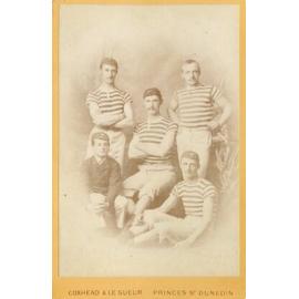Five young men, probably a rowing team