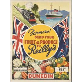 "Farmers! Send your produce to Reilly's"