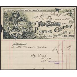 Caxton Printing Company billhead