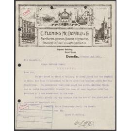 C. Fleming McDonald and Company letterhead