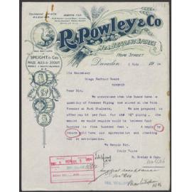 R. Powley and Company letterhead
