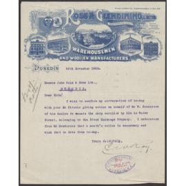 Ross and Glendining letterhead