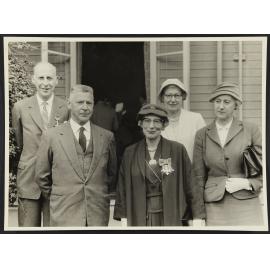 Group of five, including Dr Muriel Bell