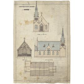 [East] Gore Presbyterian Church, plan for church building