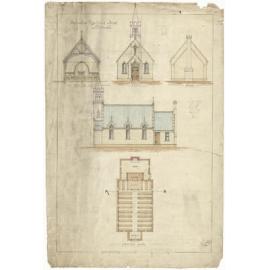 Riversdale Presbyterian Church, plan for church building