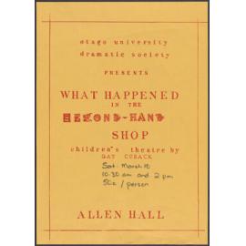 "What happened in the second-hand shop"