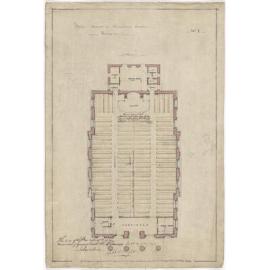 Trinity Presbyterian Church, Timaru, floor plan for church building