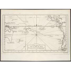 Carte Réduite de la Mer du Sud