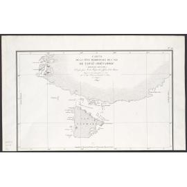 Carte de la Côte Méridionale de l'Ile de Tawaï-Poénammou (Nouvelle-Zélande)