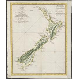 Carte de la Nouvelle-Zelande / Carte von Neu-Seeland