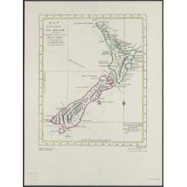 Map of the Coast of New Zealand