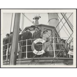 Mabel Howard and others on Lyttelton tug boat